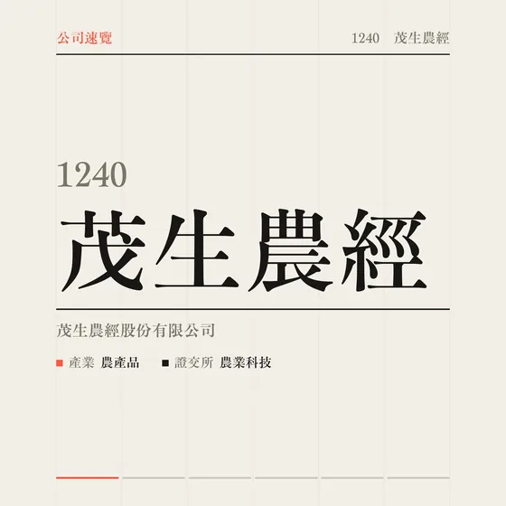 茂生農經 公司速覽影片封面