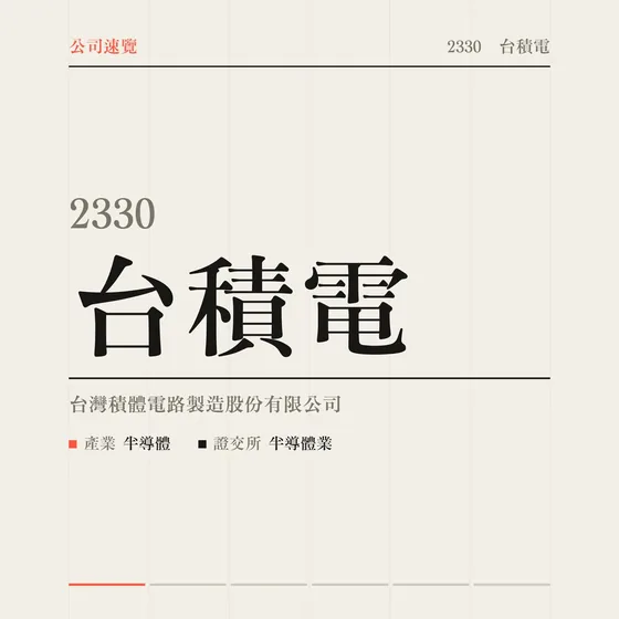 台積電 公司速覽影片封面