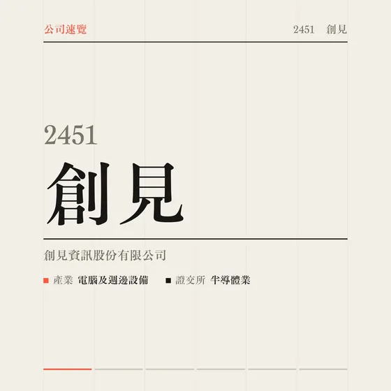 創見 公司速覽影片封面