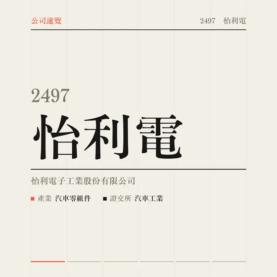 怡利電 公司速覽影片封面