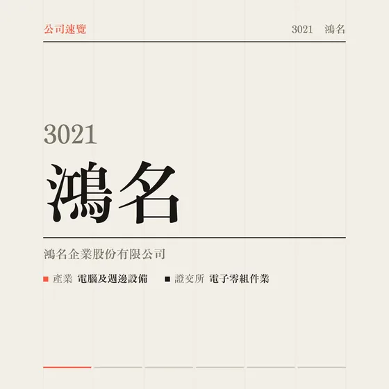 鴻名 公司速覽影片封面
