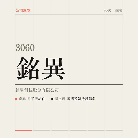 銘異 公司速覽影片封面