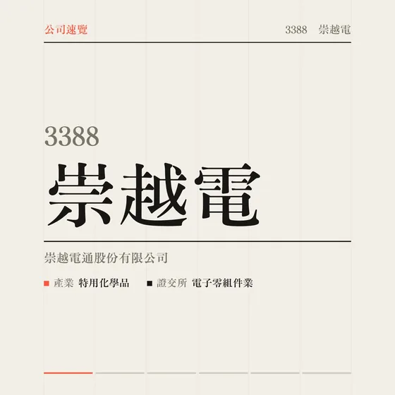 崇越電 公司速覽影片封面