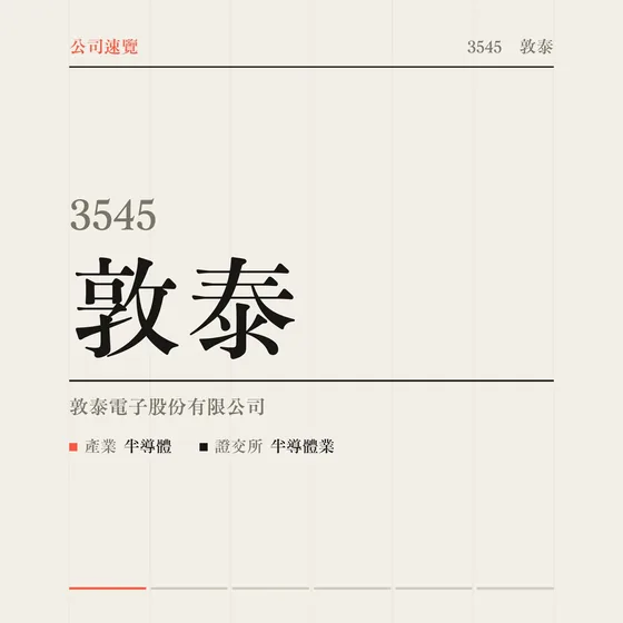 敦泰 公司速覽影片封面