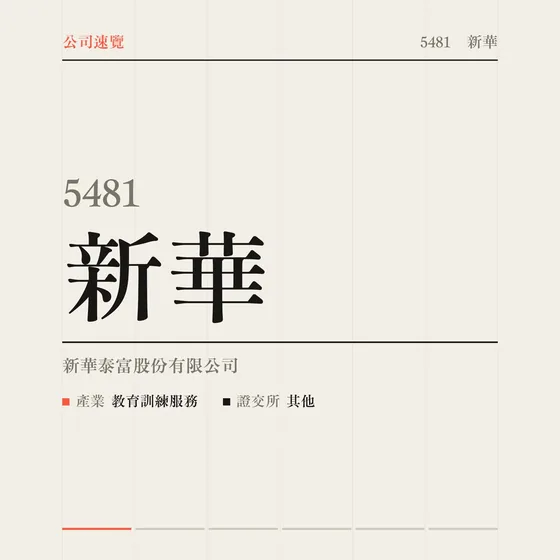 新華 公司速覽影片封面